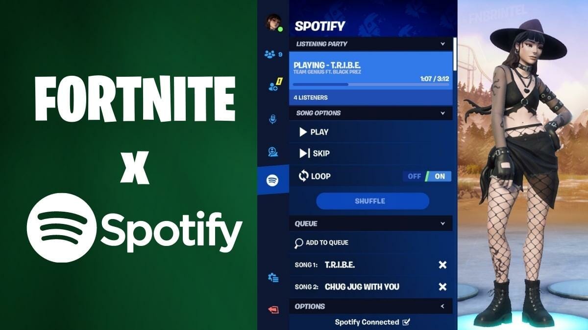 Fortnite Spotify collab concept
